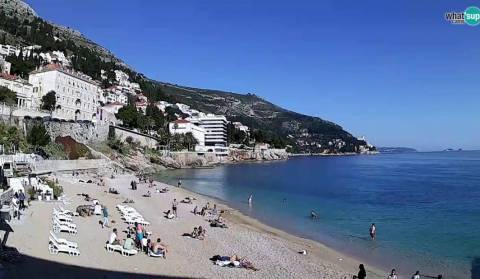 Dubrovnik - Banje beach, view towards Cavtat