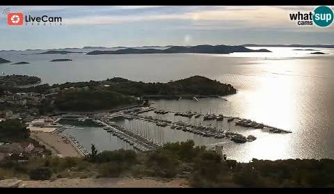 Pakoštane, Drage, Kornati, Vransko jezero - Live Cam Croatia